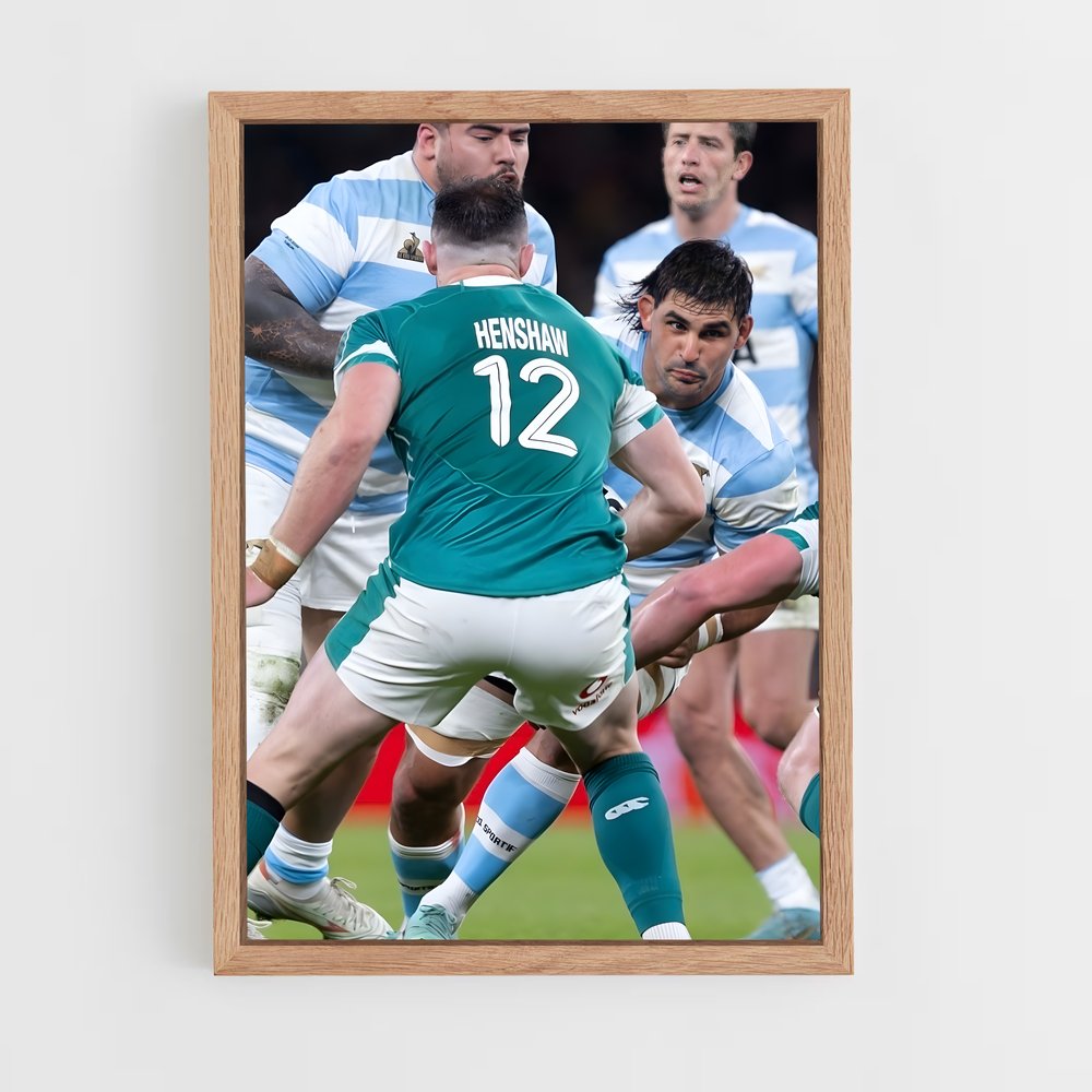Poster Tacle Décisif – affiche Rugby (vue 4)